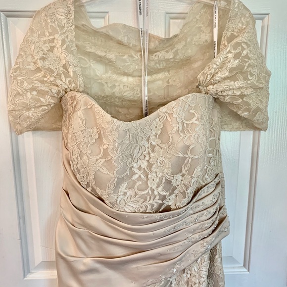 Champagne Lace Dress - Picture 5 of 8